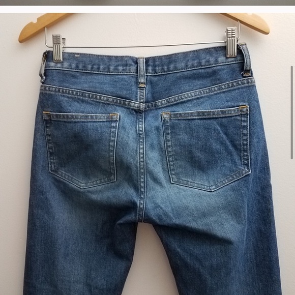 Everlane Blue Jeans Slim Capri Crop High Waist 24 - Picture 4 of 6